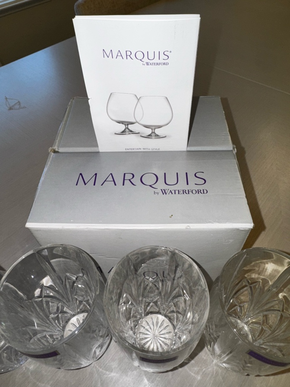 Marquis Waterford Brookside Highball Glasses Set of 4 Crystal